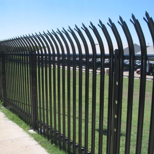Maximum security fence installation